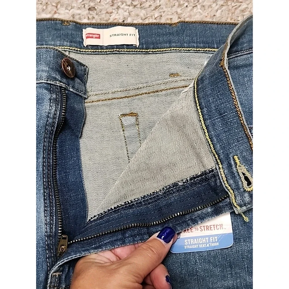 Wrangler Five Star Premium Straight Fit‎ Jeans 40x30 Mexico NWT Medium Wash